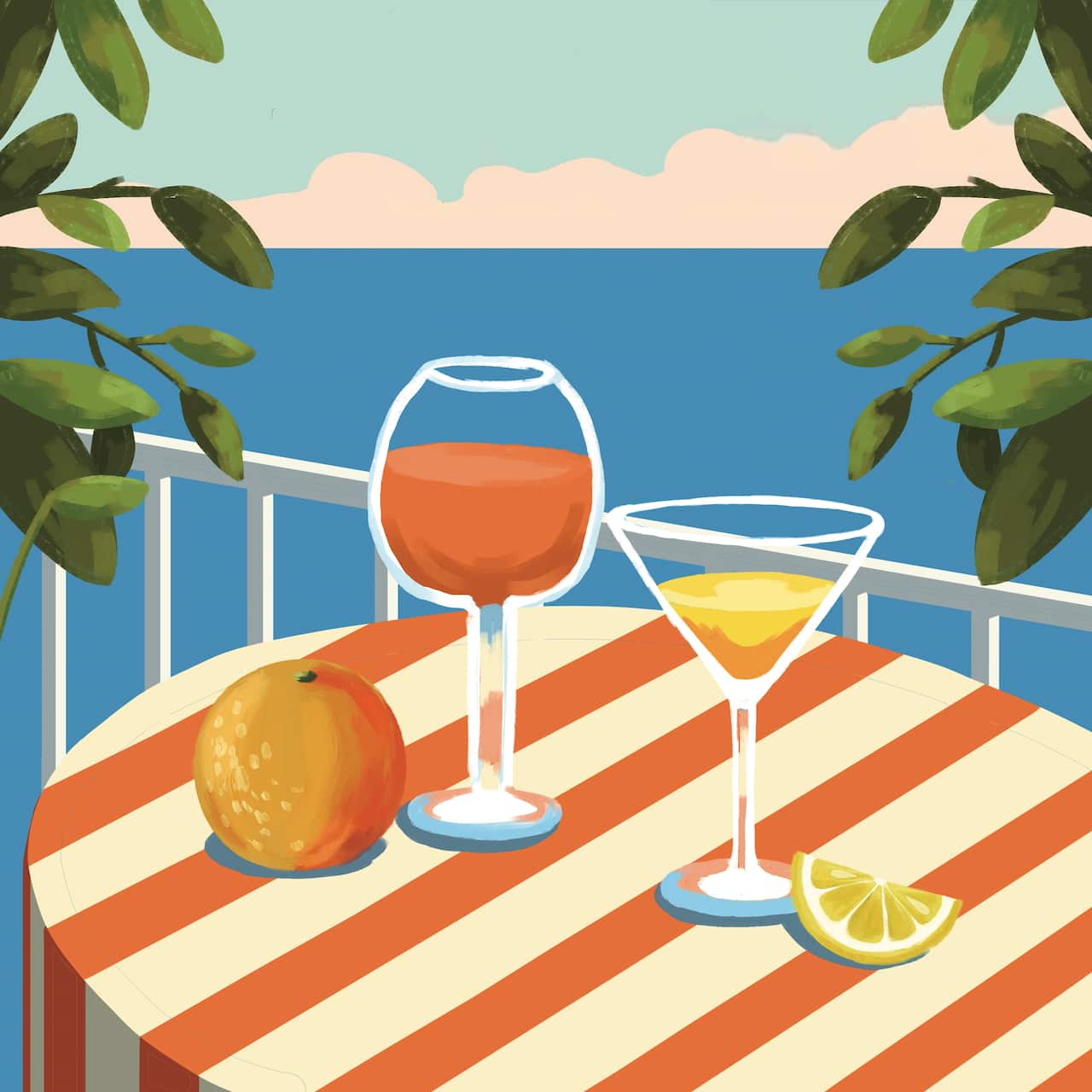 11" x 11" Patio Drinks Canvas Painting Kit by Craft Smart®